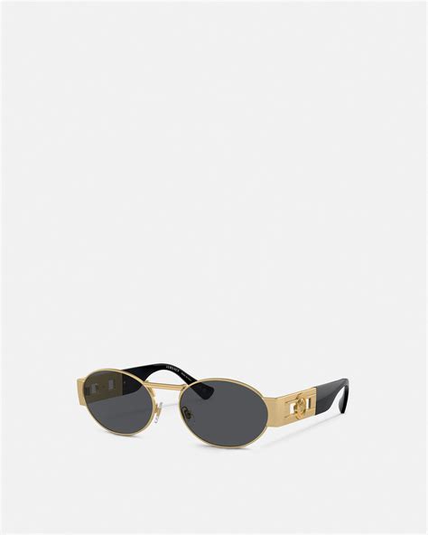 versace tribute oval sunglasses|Medusa Deco Oval Sunglasses Black,Gold .